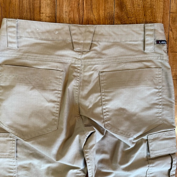 LAPG Women’s Khaki Cargo Tactical Pants Pockets Size 4 - Picture 8 of 10